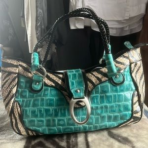 Beautiful leather Animal print Tote bag